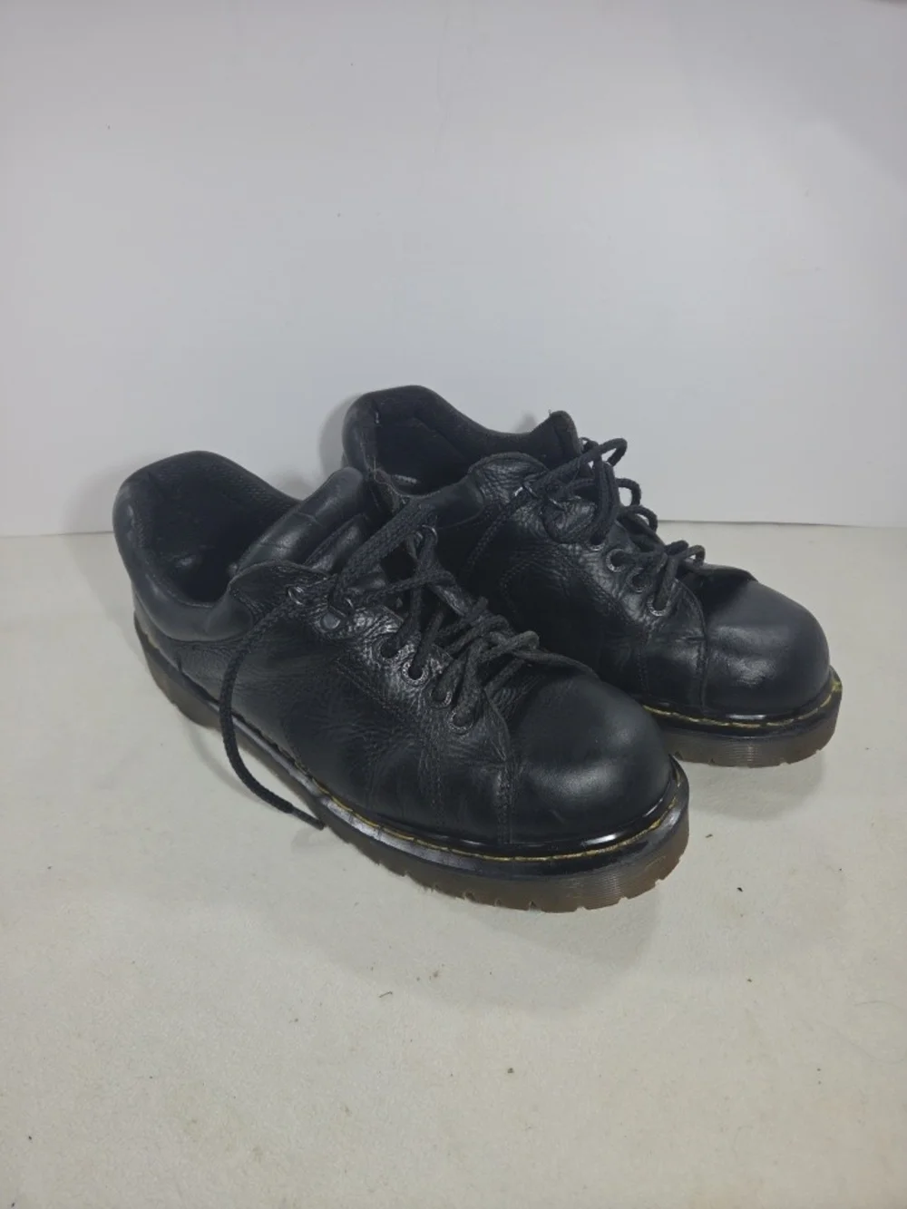 Vintage Dr. Martens Black Leather Lace-Up Oxford Shoes